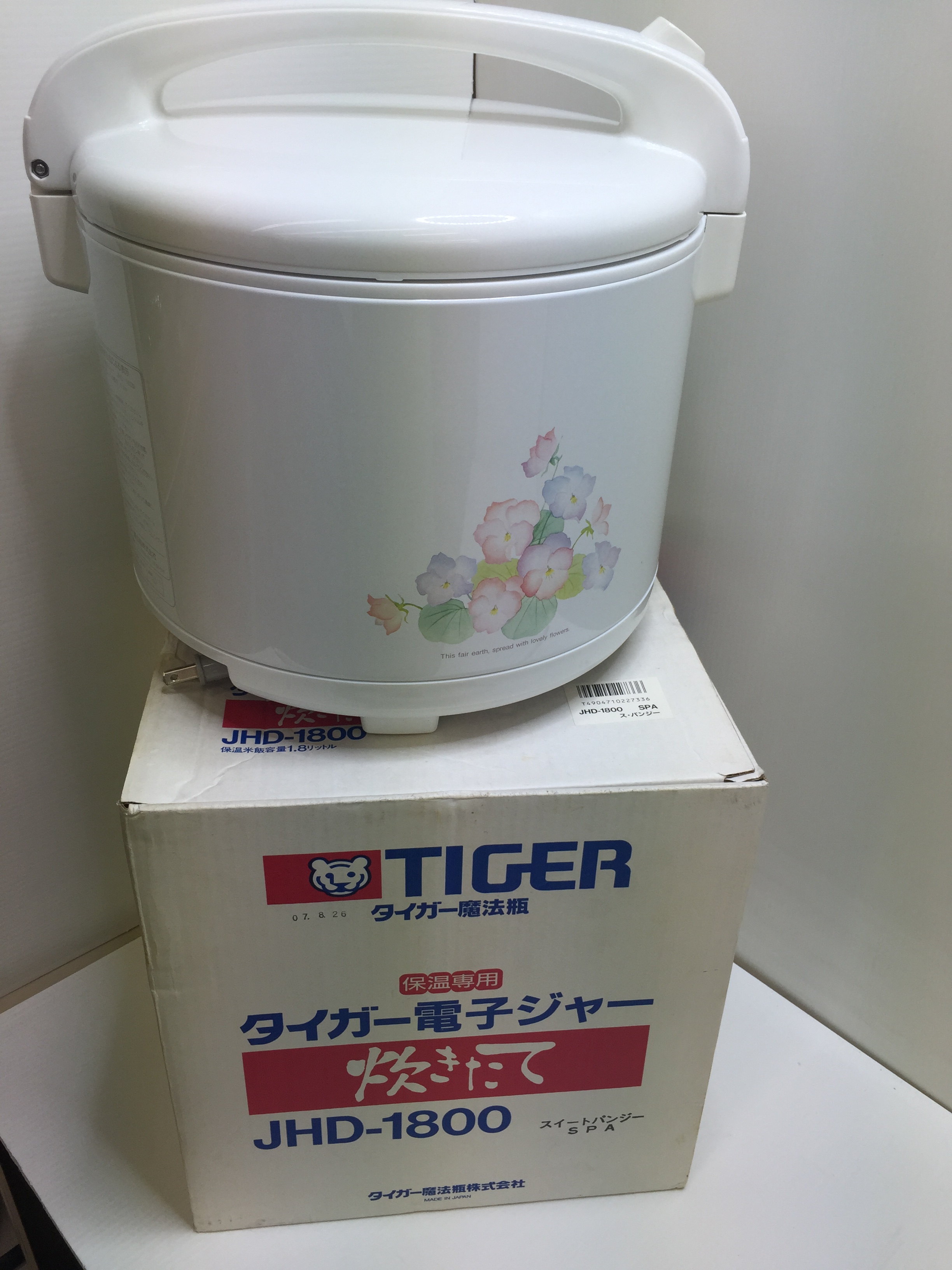 タイガー 電子ジャー 保温専用 保温ジャー 1升 マイルドグレー JHD-1800-HD - 3