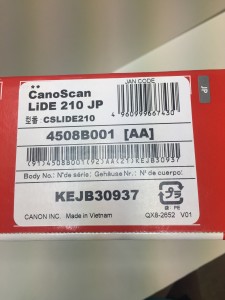 CanoScan　LiDE210