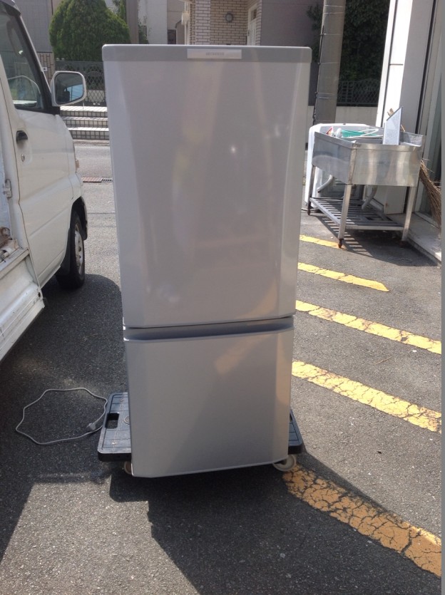 三菱 2ドア 冷蔵庫 MR-P15X-S 2014年製　　買取　三重県伊勢市
